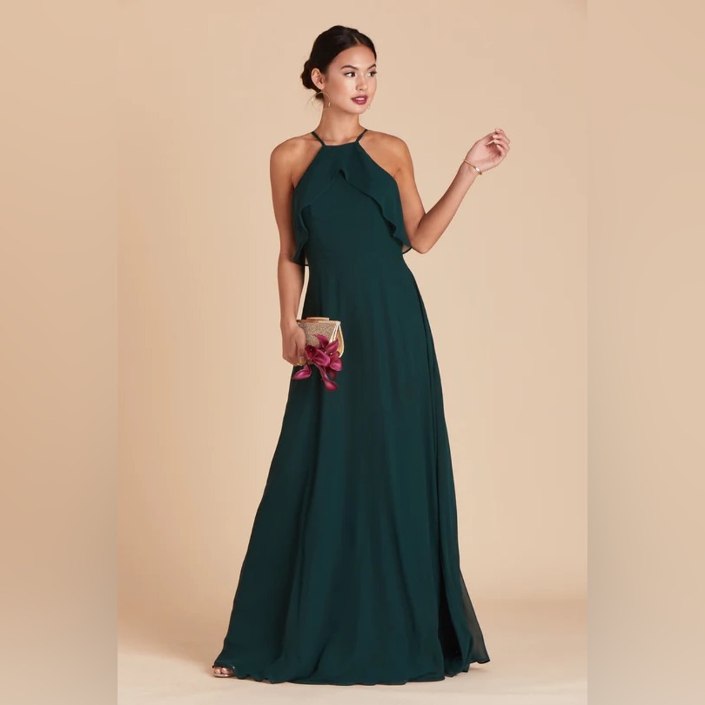Birdy Grey JULES DRESS CHIFFON EMERALD Green NEW NWT Small BRIDESMAID Wedding - Picture 1 of 5